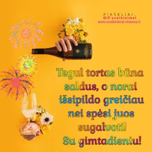 Sveikinimas Šampanas